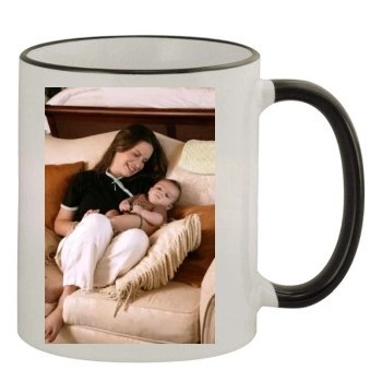 Holly Marie Combs 11oz Colored Rim & Handle Mug