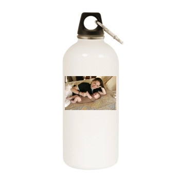 Holly Marie Combs White Water Bottle With Carabiner