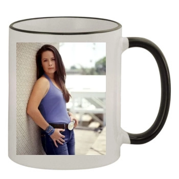 Holly Marie Combs 11oz Colored Rim & Handle Mug