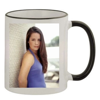 Holly Marie Combs 11oz Colored Rim & Handle Mug