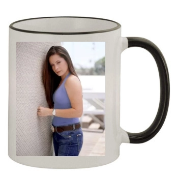 Holly Marie Combs 11oz Colored Rim & Handle Mug