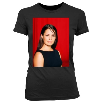 Holly Marie Combs Women's Junior Cut Crewneck T-Shirt