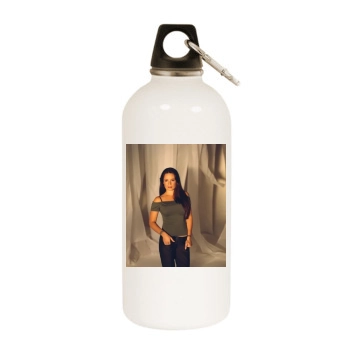 Holly Marie Combs White Water Bottle With Carabiner