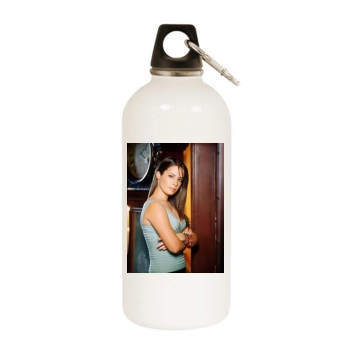 Holly Marie Combs White Water Bottle With Carabiner