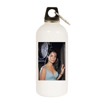 Holly Marie Combs White Water Bottle With Carabiner