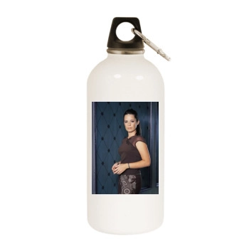 Holly Marie Combs White Water Bottle With Carabiner