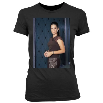 Holly Marie Combs Women's Junior Cut Crewneck T-Shirt