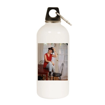 Holly Marie Combs White Water Bottle With Carabiner