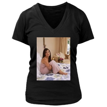 Holly Marie Combs Women's Deep V-Neck TShirt