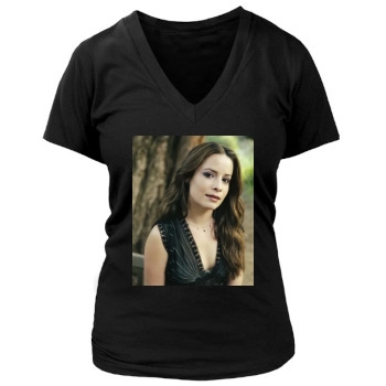 Holly Marie Combs Women's Deep V-Neck TShirt