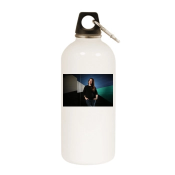 Holly Marie Combs White Water Bottle With Carabiner