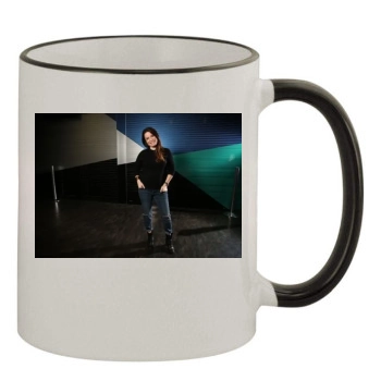 Holly Marie Combs 11oz Colored Rim & Handle Mug