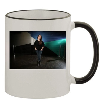 Holly Marie Combs 11oz Colored Rim & Handle Mug