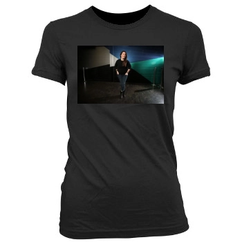 Holly Marie Combs Women's Junior Cut Crewneck T-Shirt