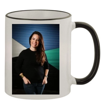 Holly Marie Combs 11oz Colored Rim & Handle Mug