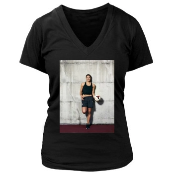 Hope Solo Women's Deep V-Neck TShirt