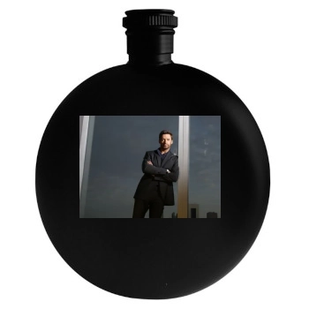 Hugh Jackman Round Flask