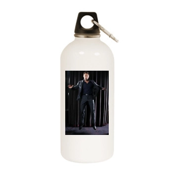 Hugh Jackman White Water Bottle With Carabiner