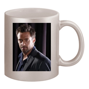 Hugh Jackman 11oz Metallic Silver Mug