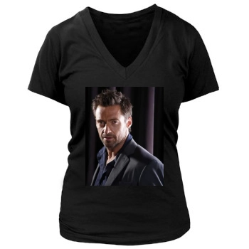 Hugh Jackman Women's Deep V-Neck TShirt