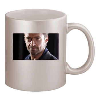 Hugh Jackman 11oz Metallic Silver Mug