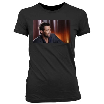 Hugh Jackman Women's Junior Cut Crewneck T-Shirt