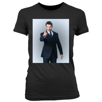 Hugh Jackman Women's Junior Cut Crewneck T-Shirt