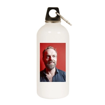 Hugo Weaving White Water Bottle With Carabiner