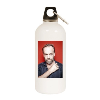 Hugo Weaving White Water Bottle With Carabiner