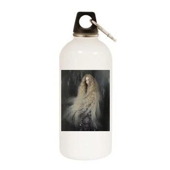 Frederikke Sofie White Water Bottle With Carabiner