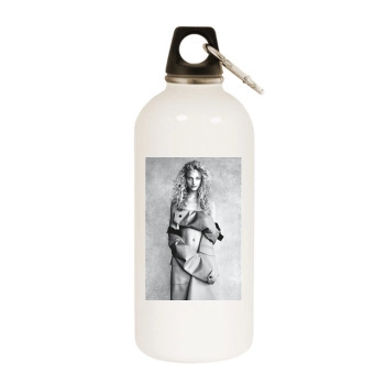 Frederikke Sofie White Water Bottle With Carabiner