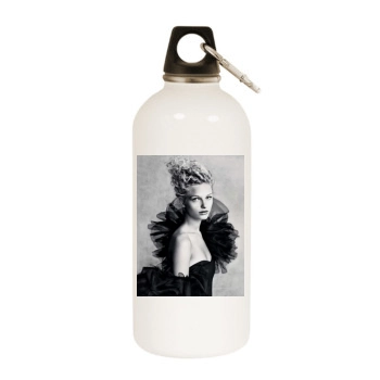 Frederikke Sofie White Water Bottle With Carabiner