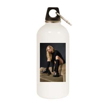 Frederikke Sofie White Water Bottle With Carabiner