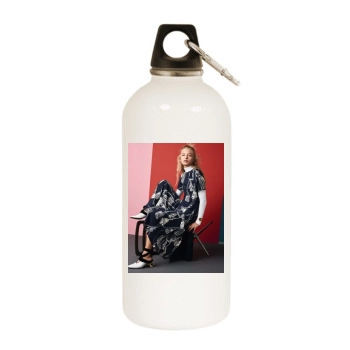 Frederikke Sofie White Water Bottle With Carabiner