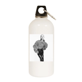 Frederikke Sofie White Water Bottle With Carabiner