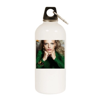 Frederikke Sofie White Water Bottle With Carabiner