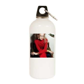 Frederikke Sofie White Water Bottle With Carabiner