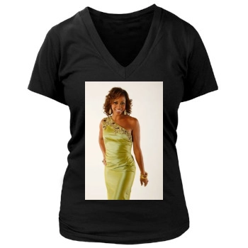 Holly Robinson Peete Women's Deep V-Neck TShirt