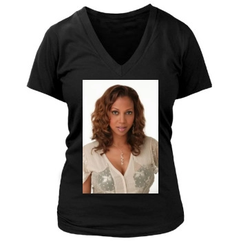 Holly Robinson Peete Women's Deep V-Neck TShirt