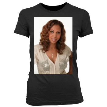 Holly Robinson Peete Women's Junior Cut Crewneck T-Shirt