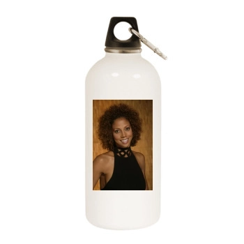 Holly Robinson Peete White Water Bottle With Carabiner