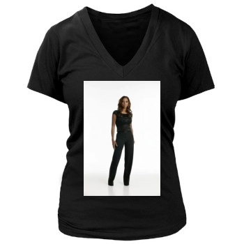 Holly Robinson Peete Women's Deep V-Neck TShirt