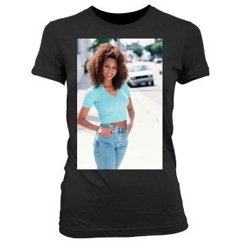 Holly Robinson Peete Women's Junior Cut Crewneck T-Shirt