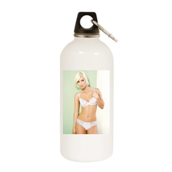 Ingrid Grudke White Water Bottle With Carabiner