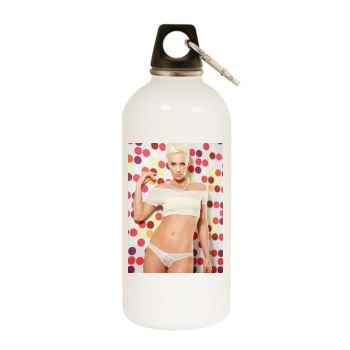 Ingrid Grudke White Water Bottle With Carabiner