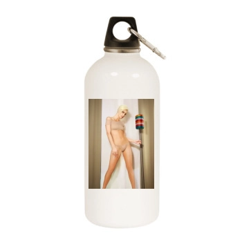 Ingrid Grudke White Water Bottle With Carabiner