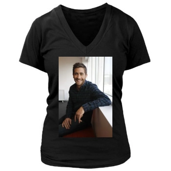 Jake Gyllenhaal Women's Deep V-Neck TShirt