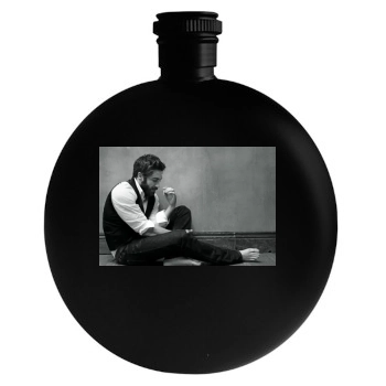 Jake Gyllenhaal Round Flask