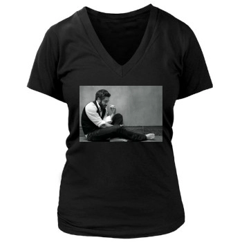 Jake Gyllenhaal Women's Deep V-Neck TShirt