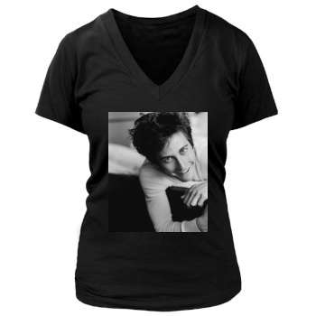 Jake Gyllenhaal Women's Deep V-Neck TShirt